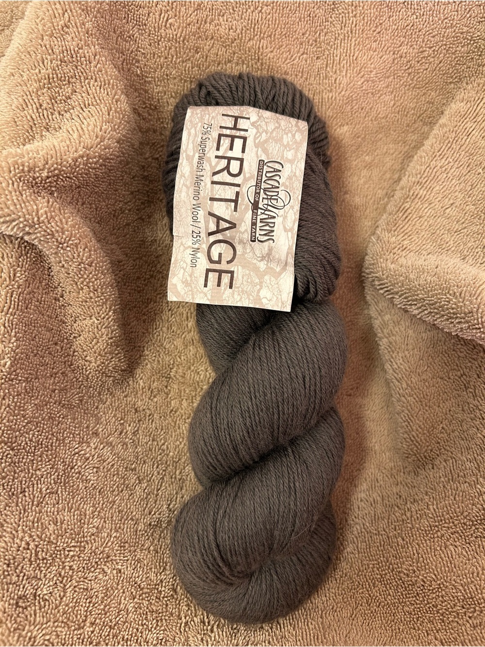 Cascade Heritage Yarn in gray